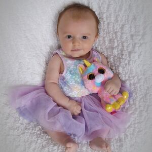 PIPPA & Julie Rainbow Lace Tutu Dress Size 0-3 Months